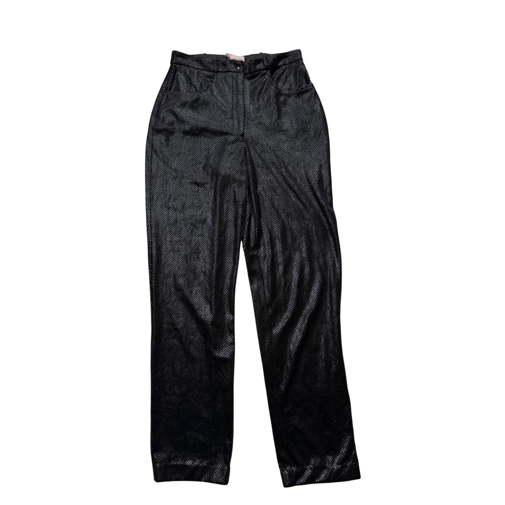 Vintage 90s Joseph Ribkoff Velour Snake Print Pants – Size 10 - Picture 1 of 8